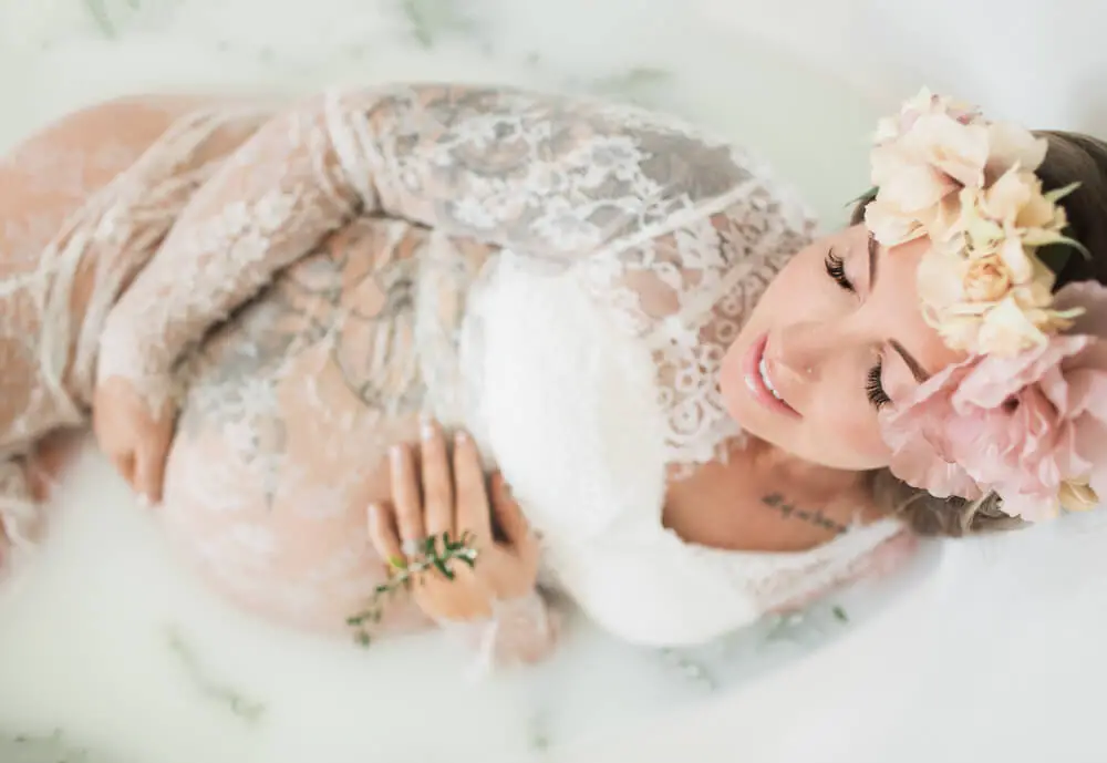 Maternity Milk Bath Photography