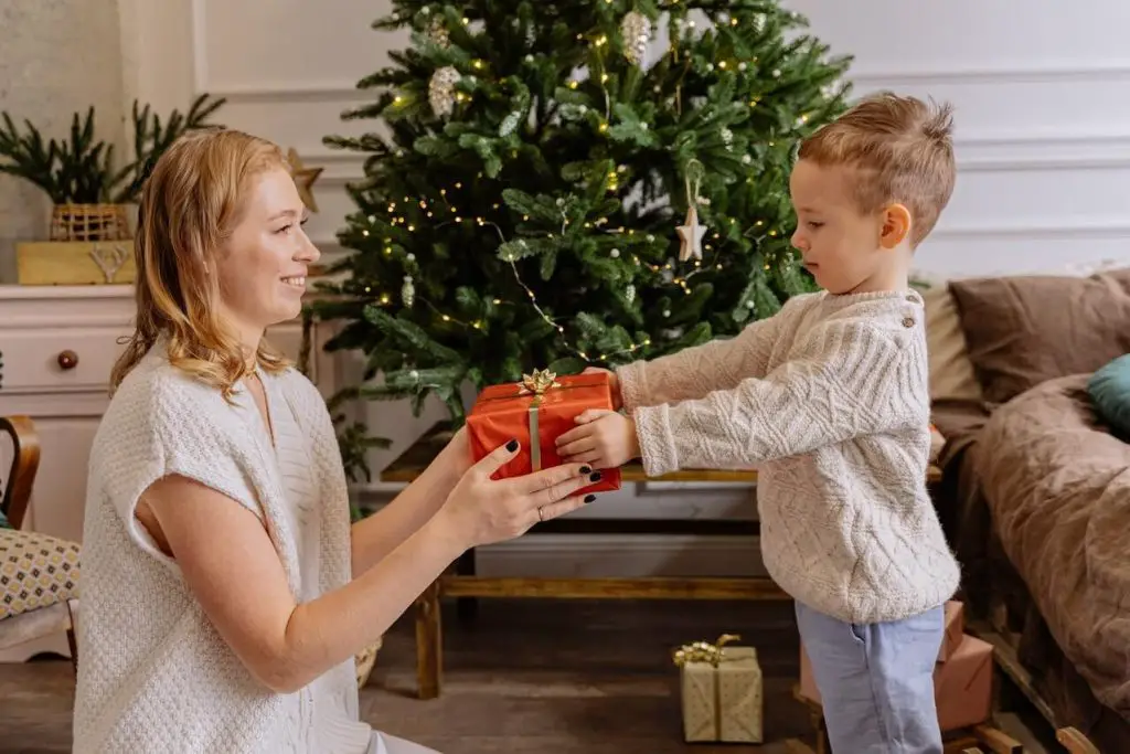 Mom and Son Christmas Pictures