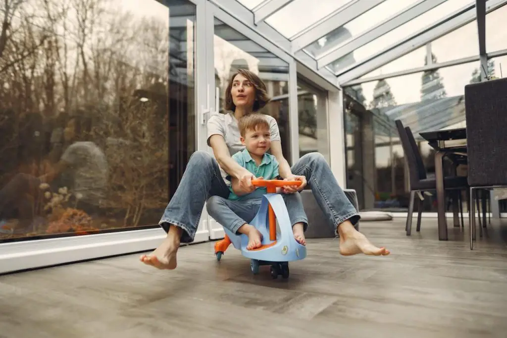 Mother and Son Enjoying a Shared Activity Together