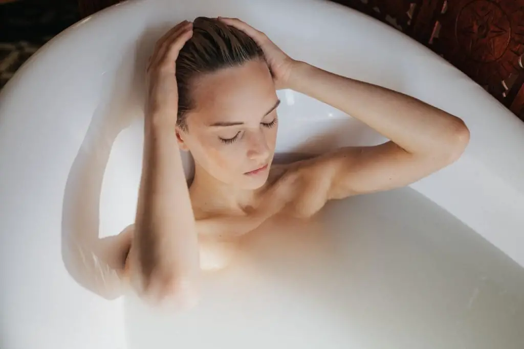 Aesthetic Milk Bath Photography