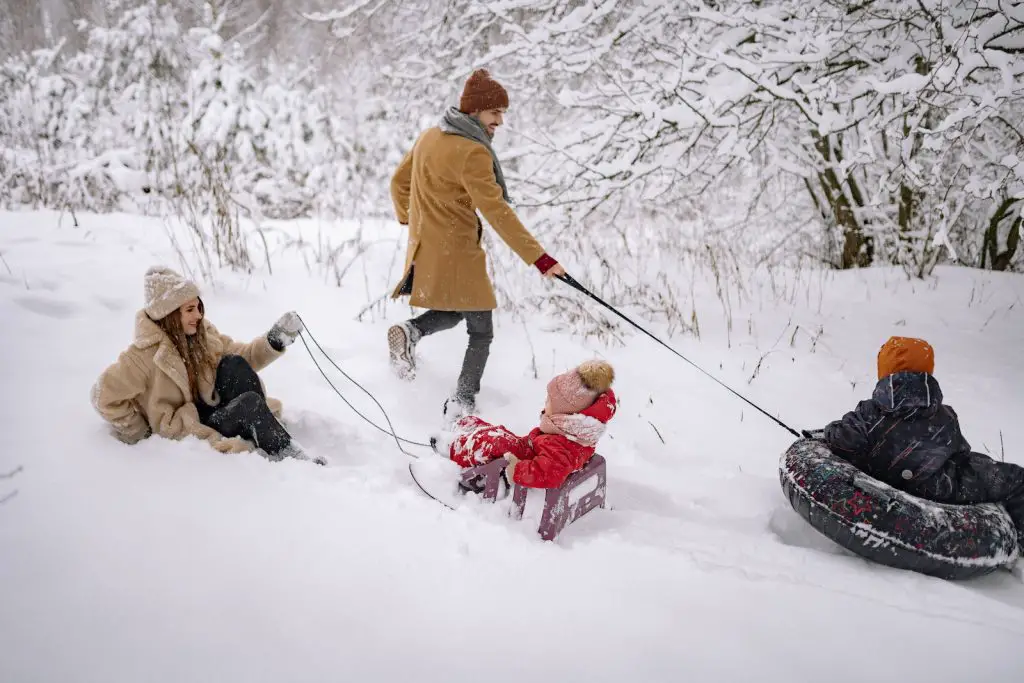 Use falling snow to capture